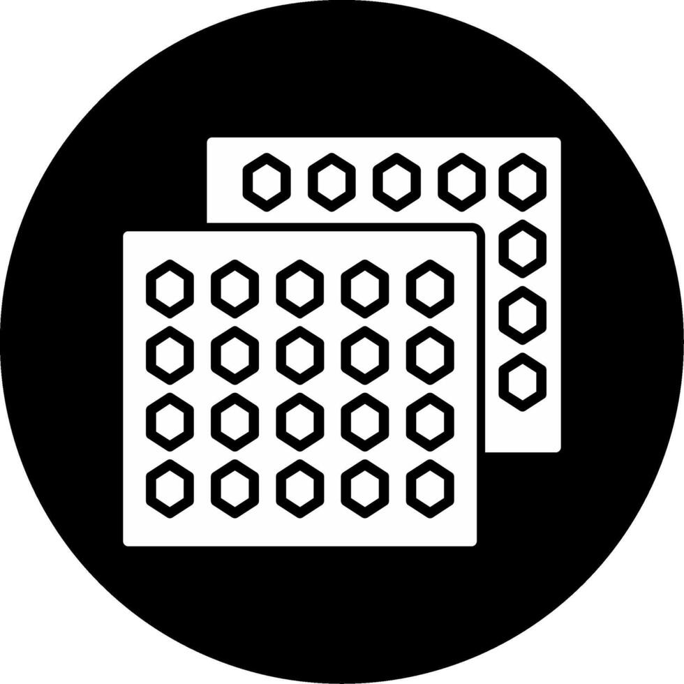 Brushed Texture Steel Plate Glyph Circle Inverted vector