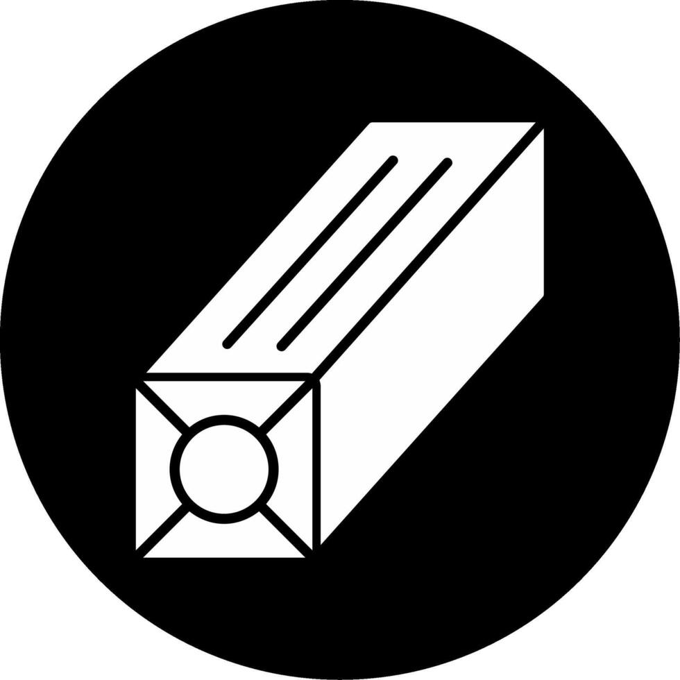 Beam Connector Steel Frame Glyph Circle Inverted vector