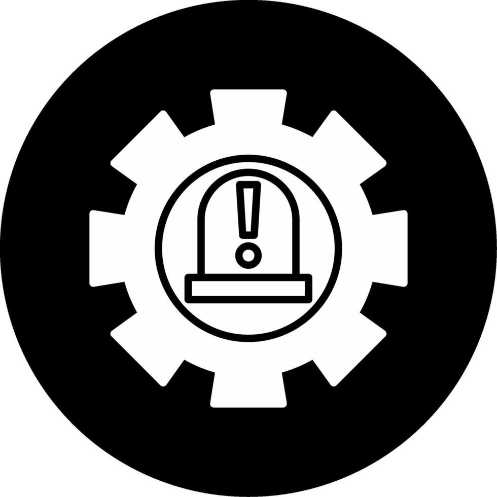 Emergency Disaster Management Services Glyph Circle Inverted vector