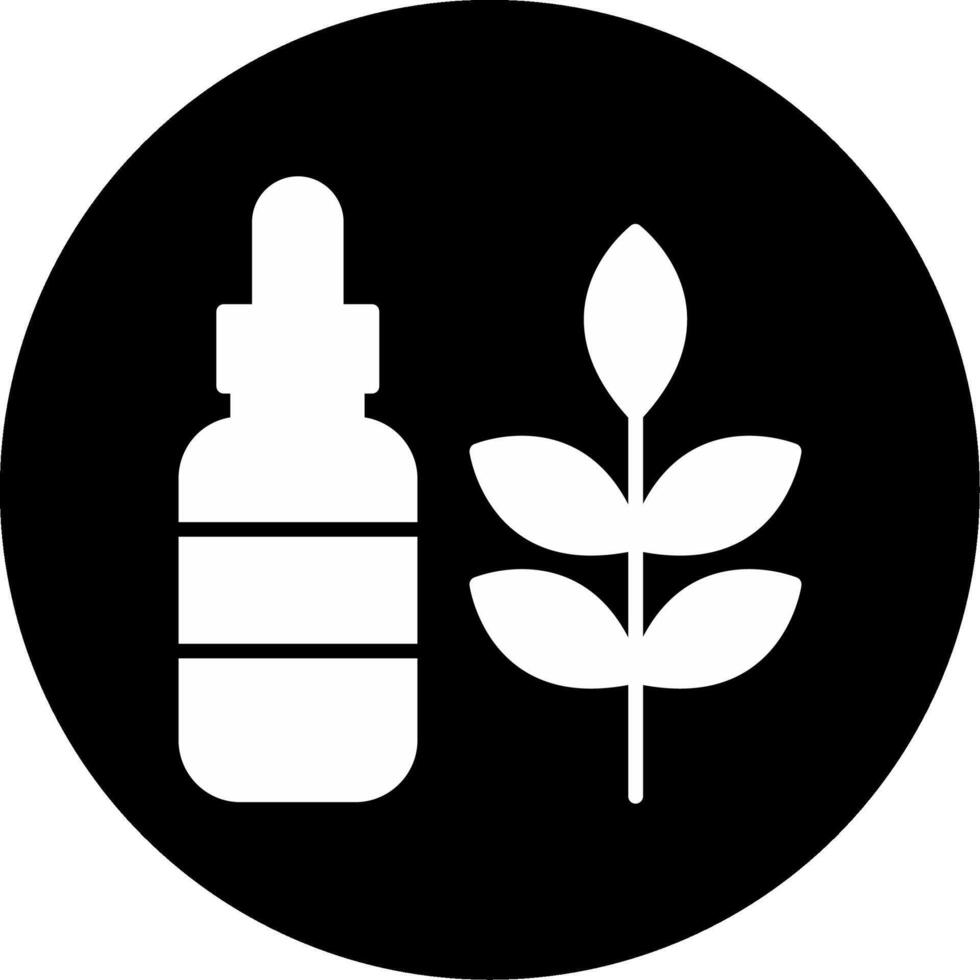 Evening Primrose Radiance Oil Glyph Circle Inverted vector