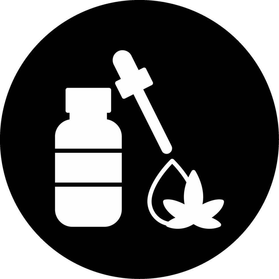 Omega Rich Hemp Seed Oil Glyph Circle Inverted vector