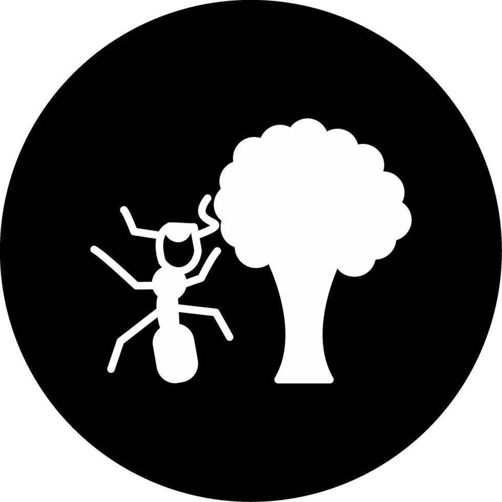 Yellow Banded Common Wasp Glyph Circle Inverted vector