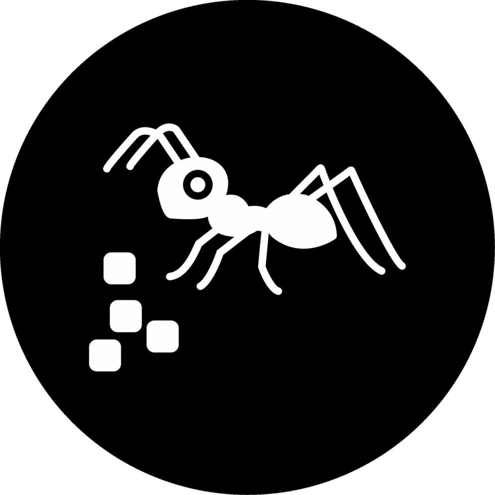 Sweet Seeking Sugar Ant Glyph Circle Inverted vector
