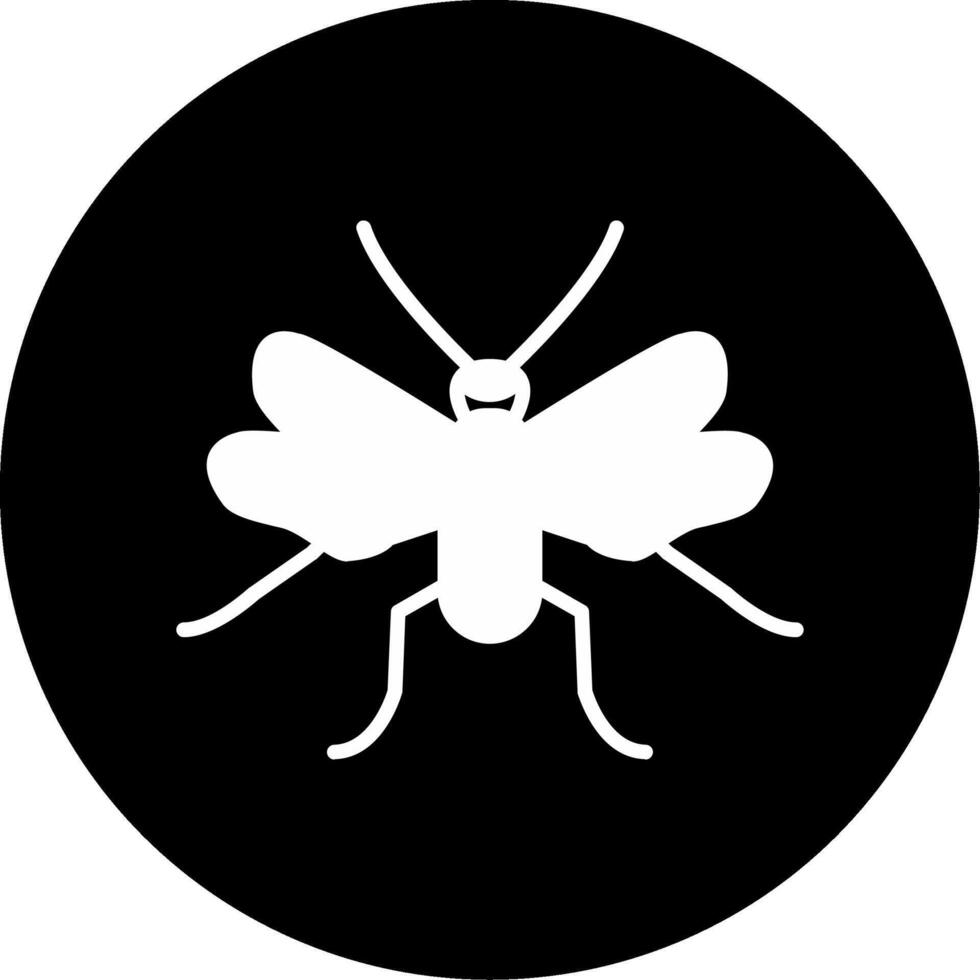 Sandy Habitat Sand Wasp Glyph Circle Inverted vector