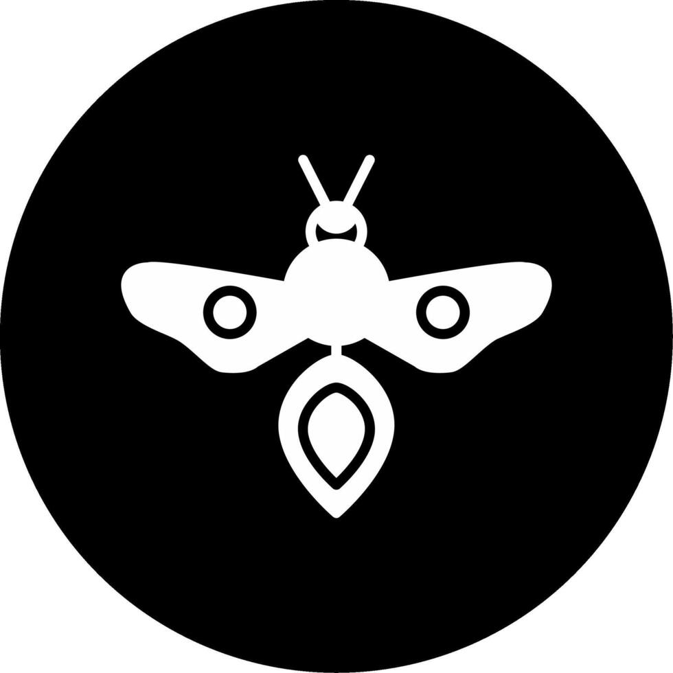 Clay Using Mason Bee Glyph Circle Inverted vector