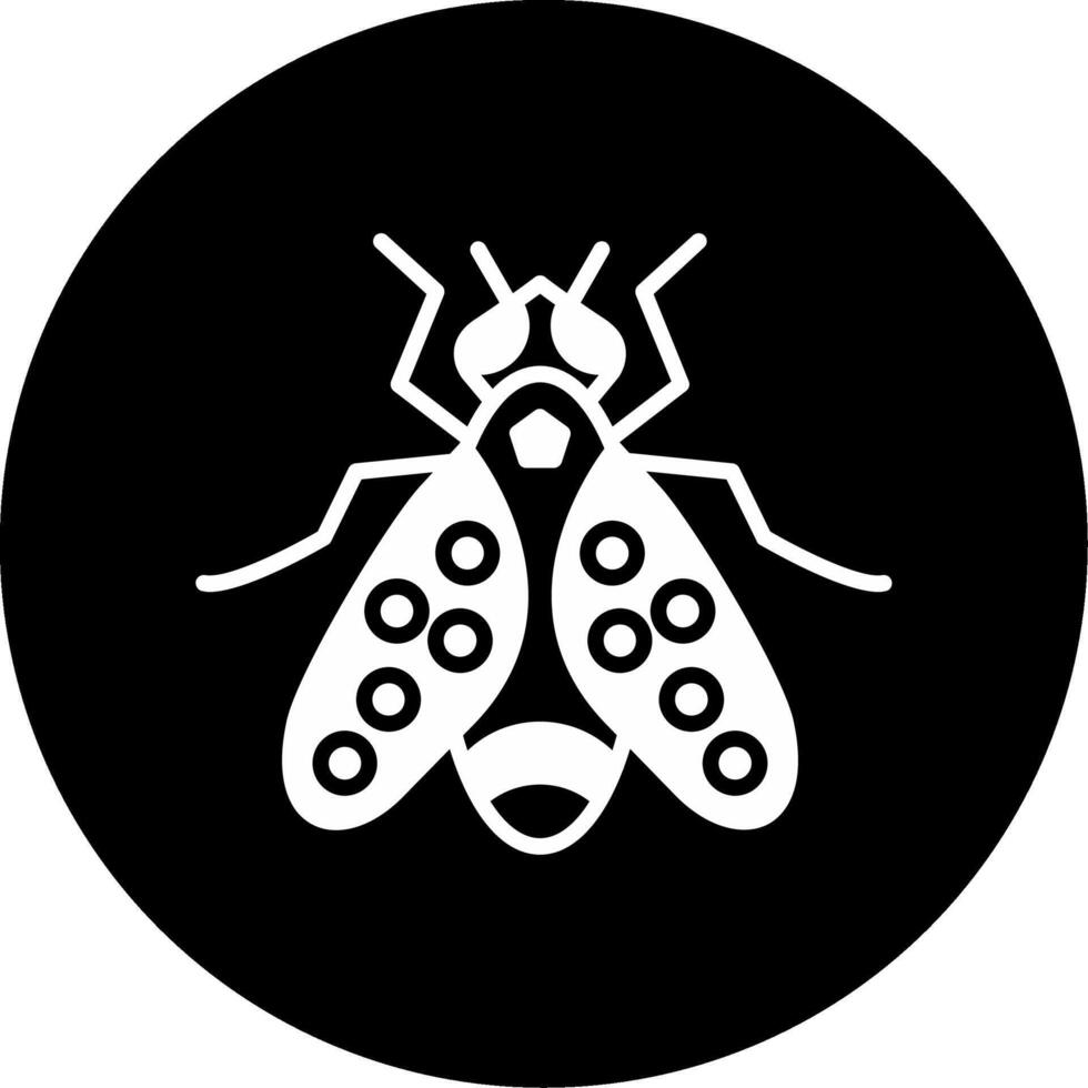 Stable Biting Stable Fly Glyph Circle Inverted vector
