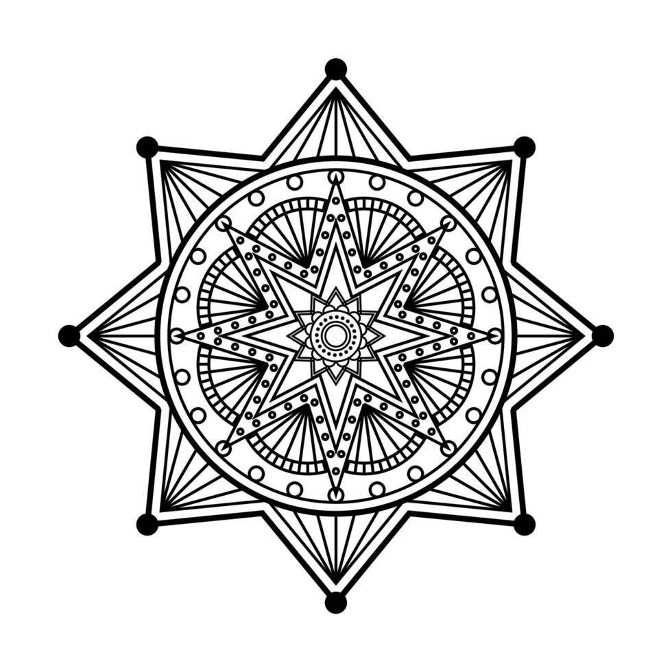 Mandala abstract ornament vector
