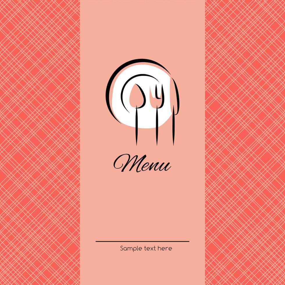Cover for menu vector