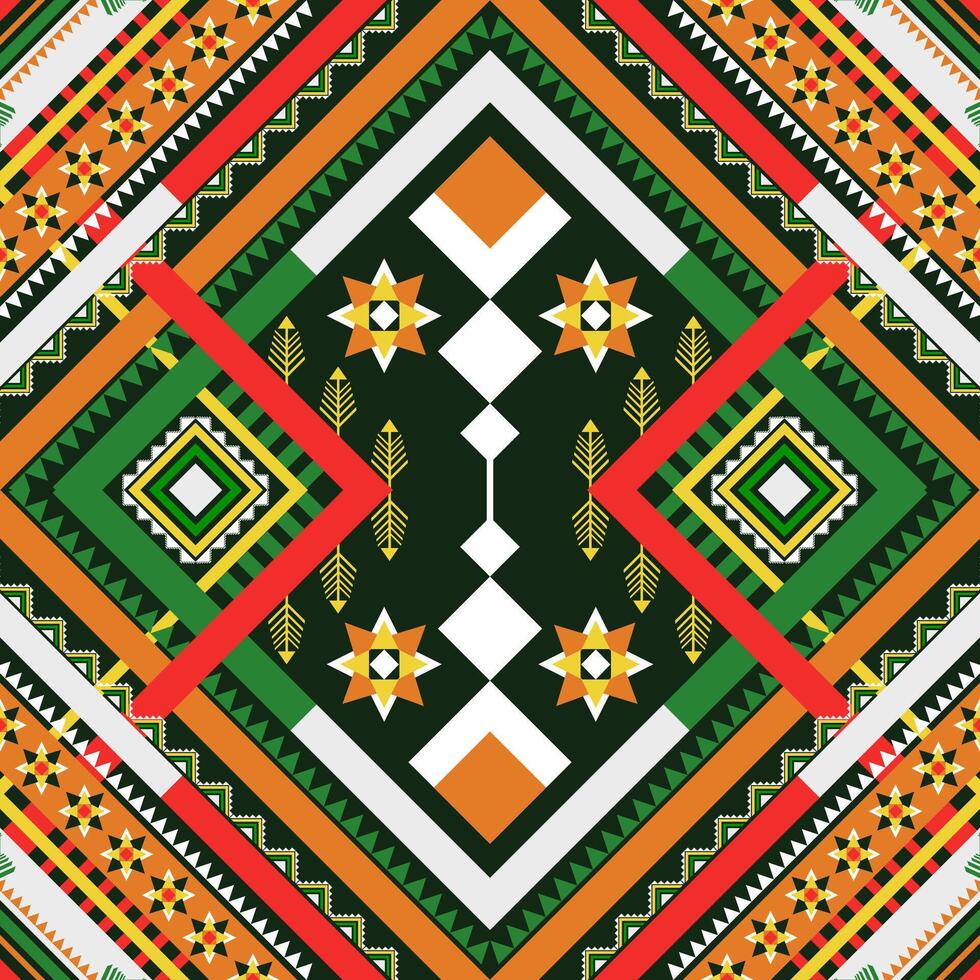 Native abstract geometric ethnic pattern design for fabric, clothing, textile, wrapping, vector
