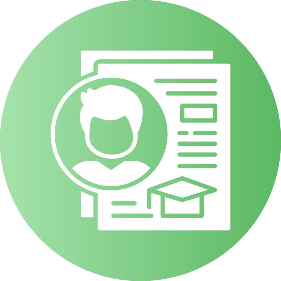 Education Solid Gradient Circle Icon vector