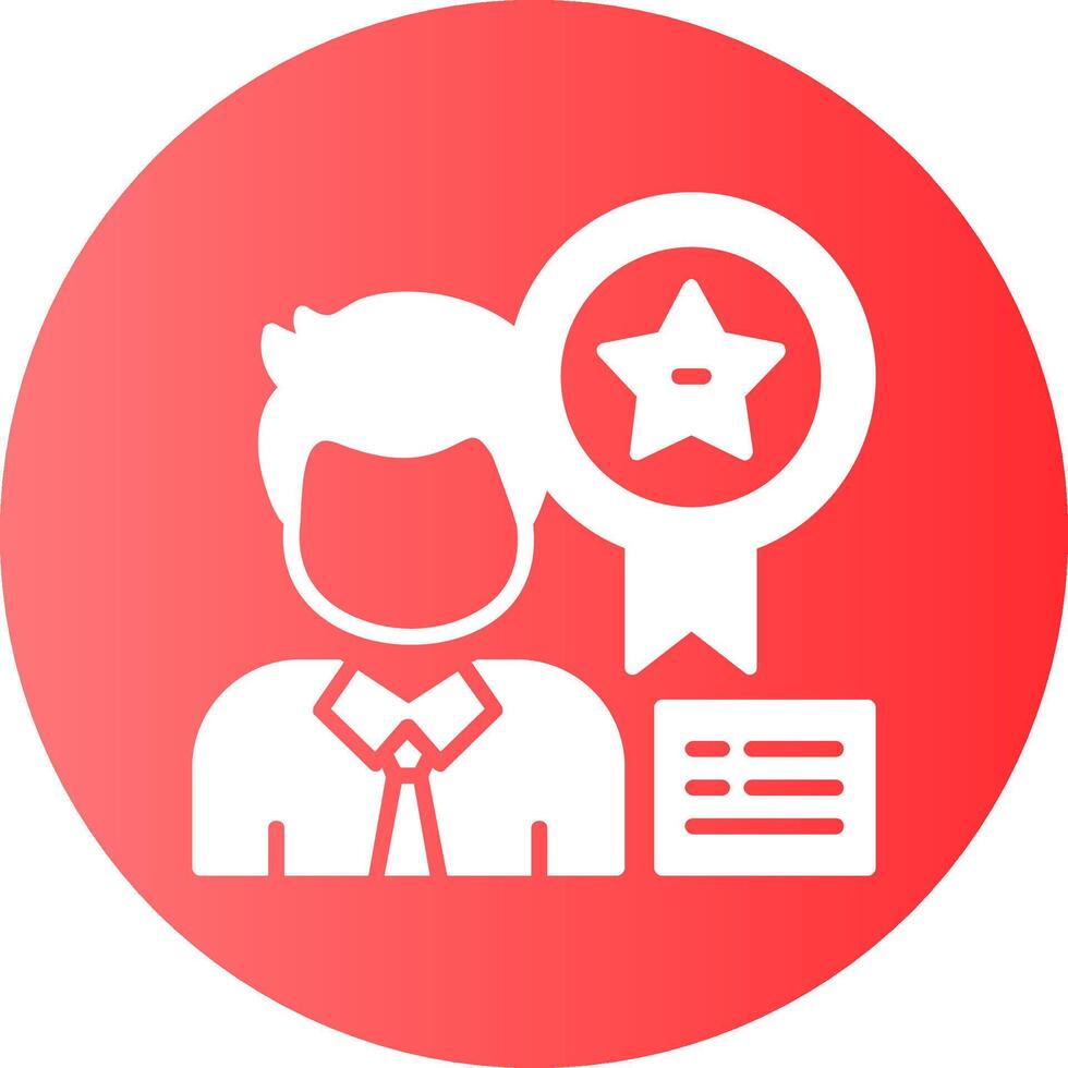 Badge Solid Gradient Circle Icon vector