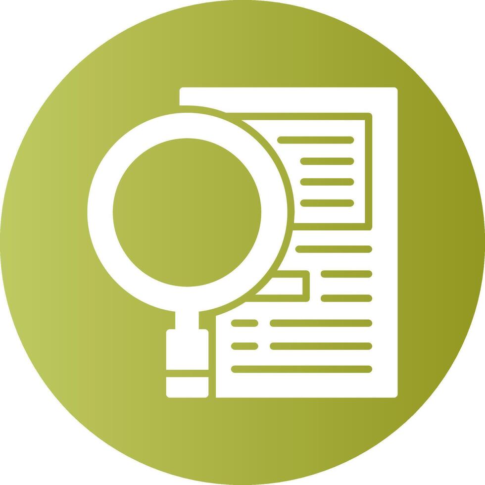 Recruitment Process Solid Gradient Circle Icon vector