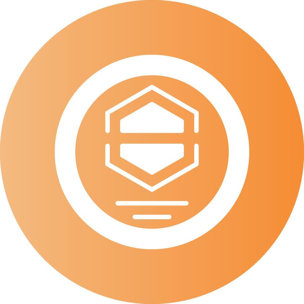 Company Logo Solid Gradient Circle Icon vector