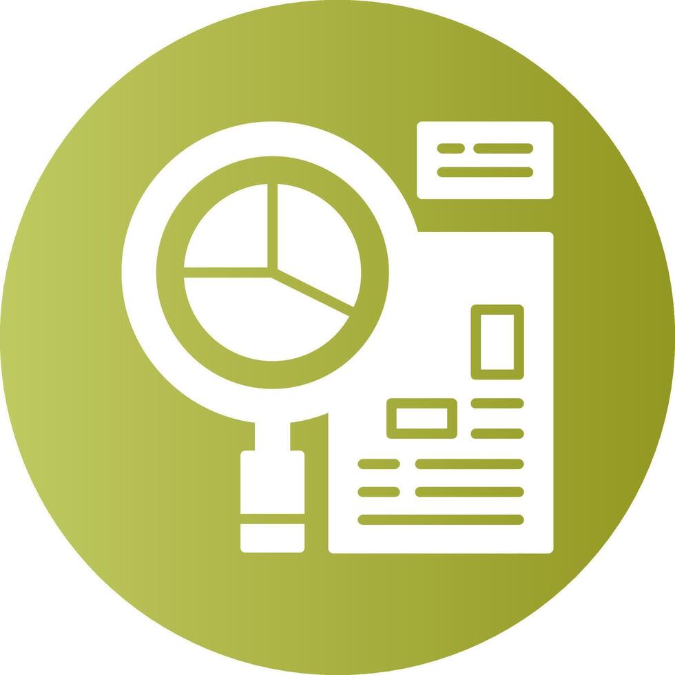 Recruitment Analytics Solid Gradient Circle Icon vector