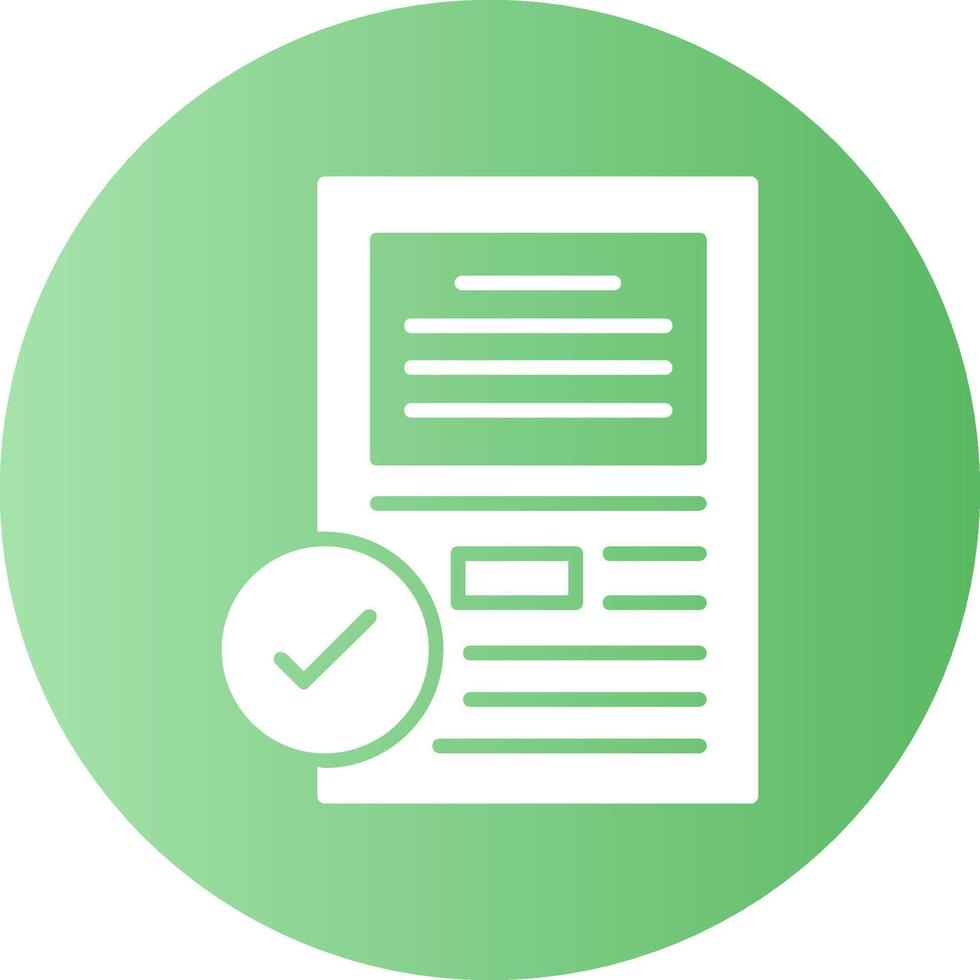 Test Solid Gradient Circle Icon vector