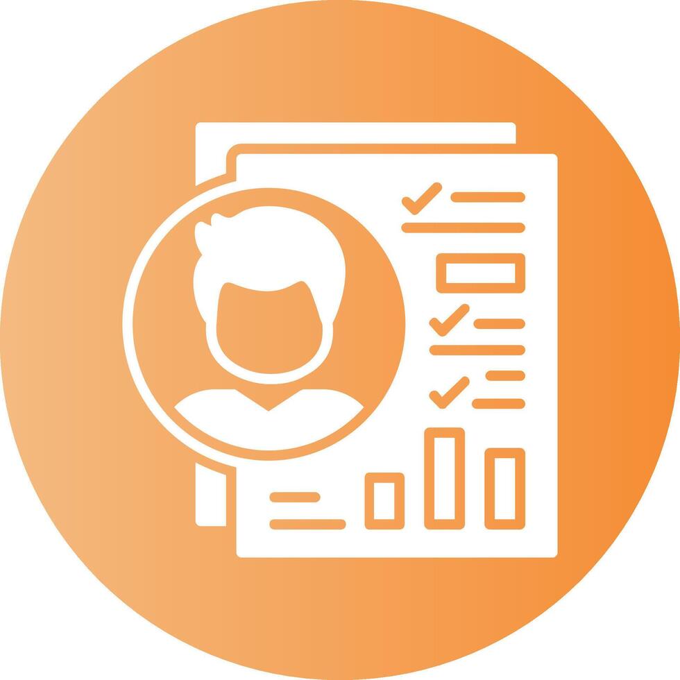 Assessment Solid Gradient Circle Icon vector