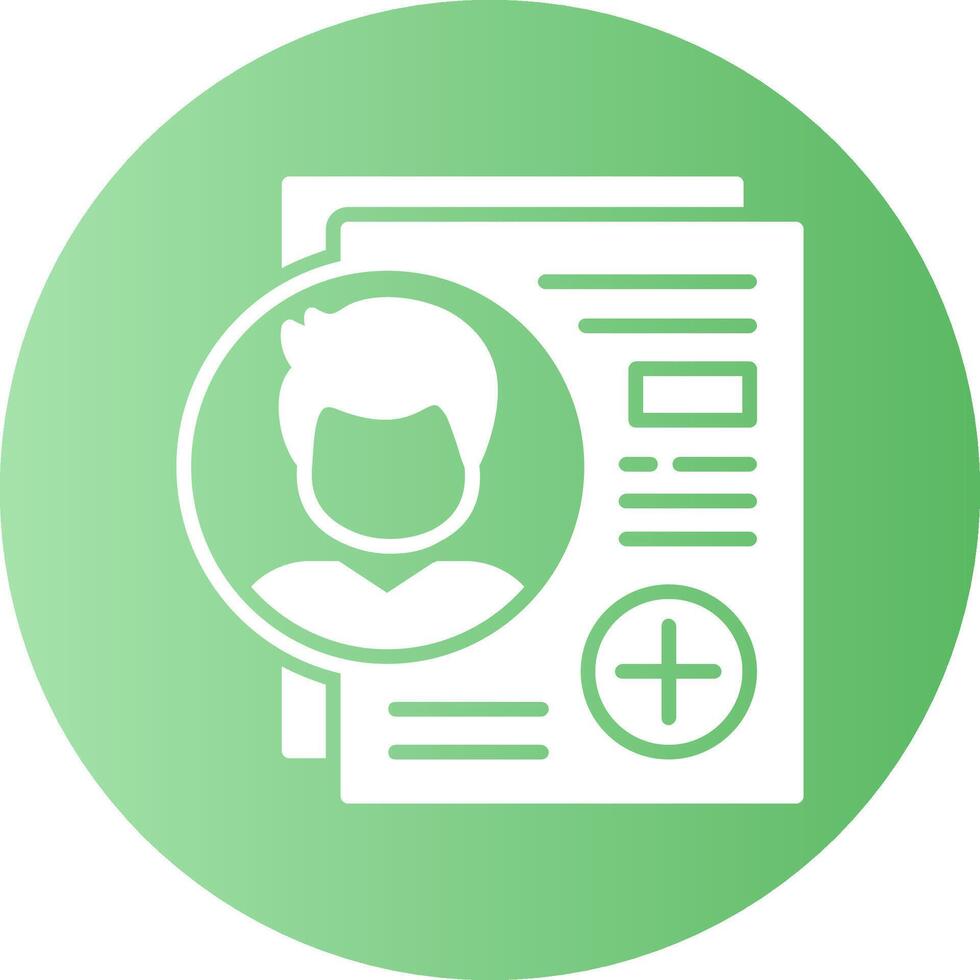 New Hire Solid Gradient Circle Icon vector