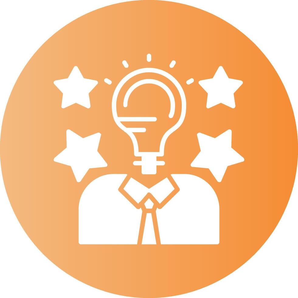 Talent Solid Gradient Circle Icon vector