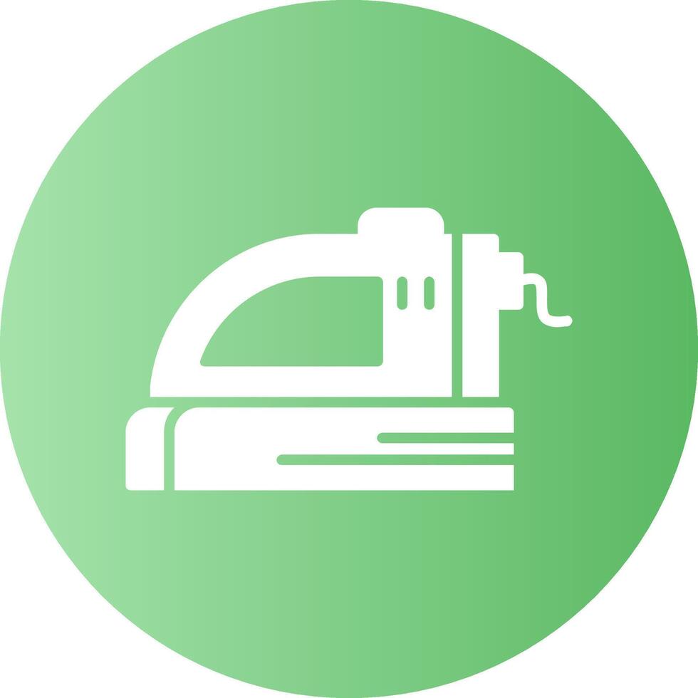 Iron Solid Gradient Circle Icon vector