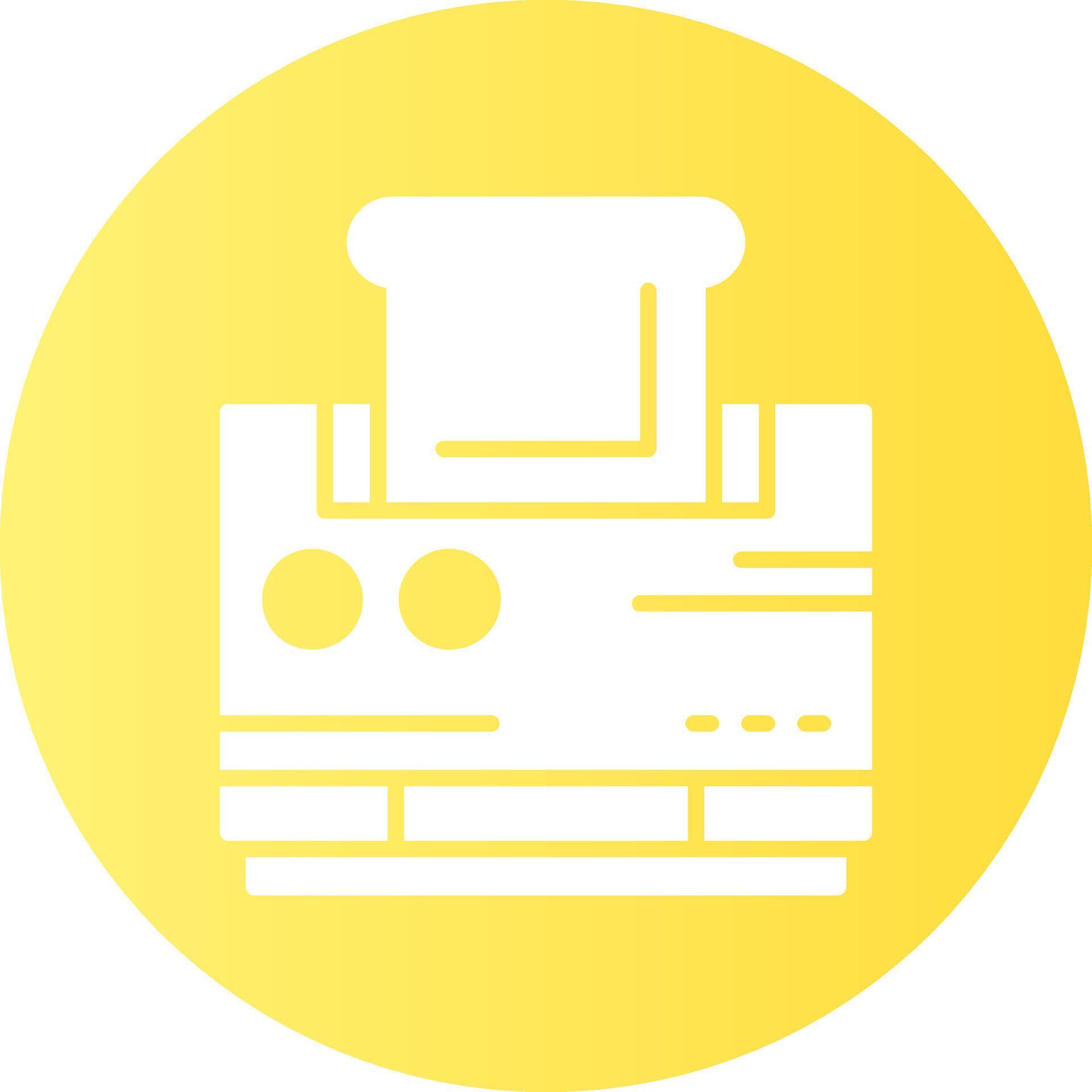 Toaster Solid Gradient Circle Icon 67138839 Vector Art at Vecteezy