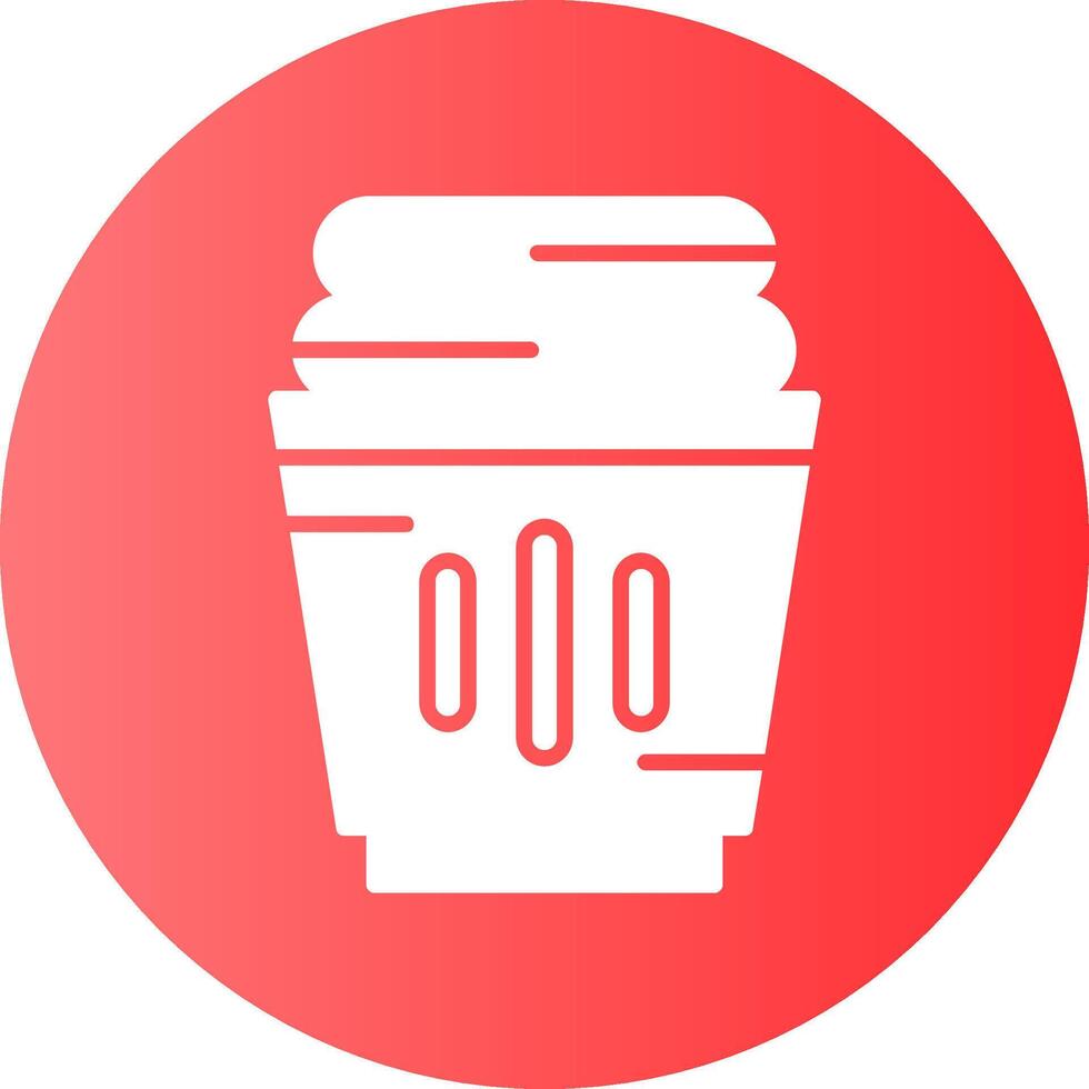Laundry basket Solid Gradient Circle Icon vector