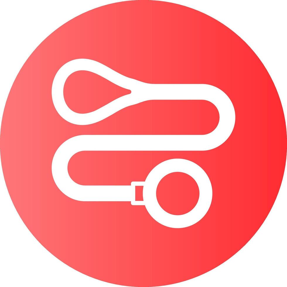 Dog leash Solid Gradient Circle Icon vector