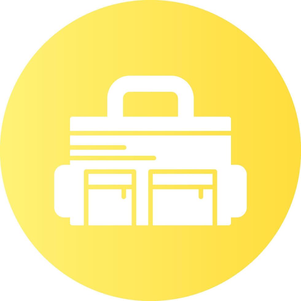 Diaper bag Solid Gradient Circle Icon vector