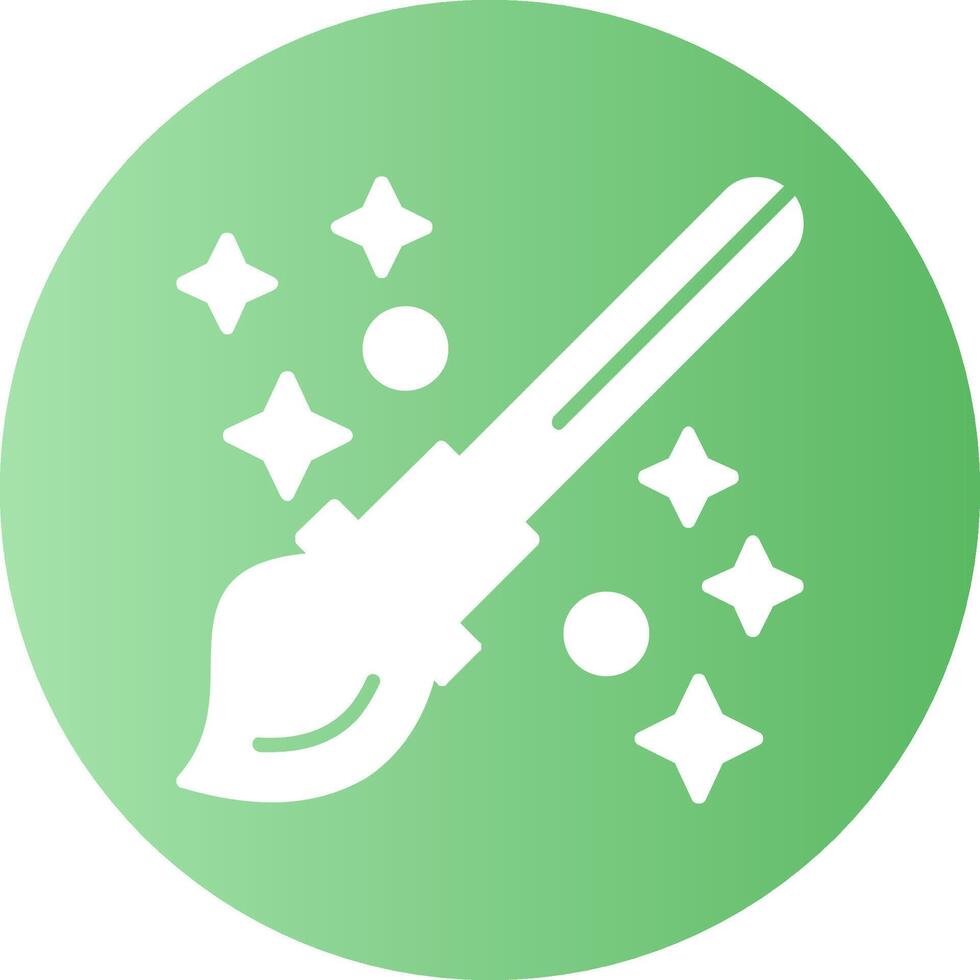 Paintbrush Solid Gradient Circle Icon vector