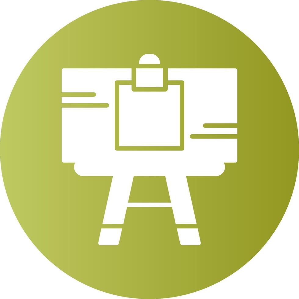 Artists canvas Green Circle Icon Design vector