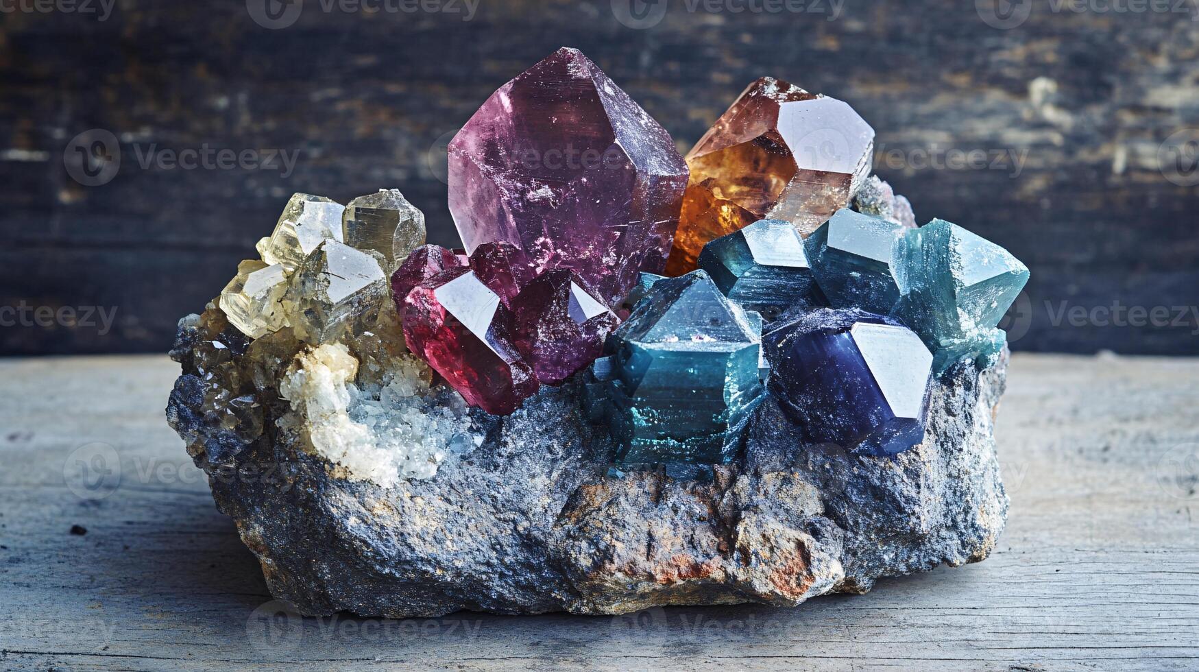 Unique Collection of Vibrant Minerals Unearthed from Deep Mine Layers photo