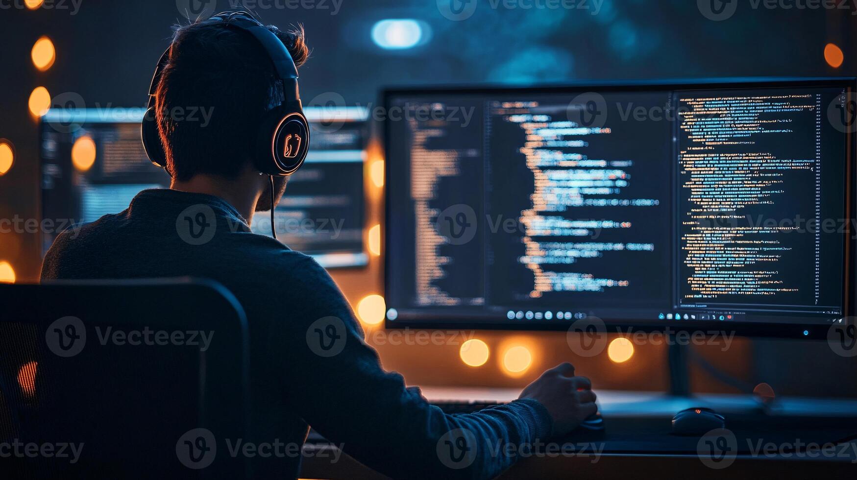 AI Chatbots Engaging in Conversational Tasks on Computer Screens photo