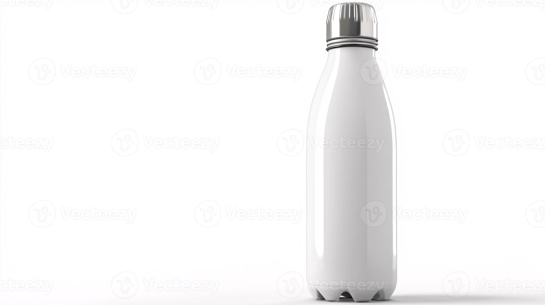 Reusable Water Bottle with Modern Design on a White Background photo