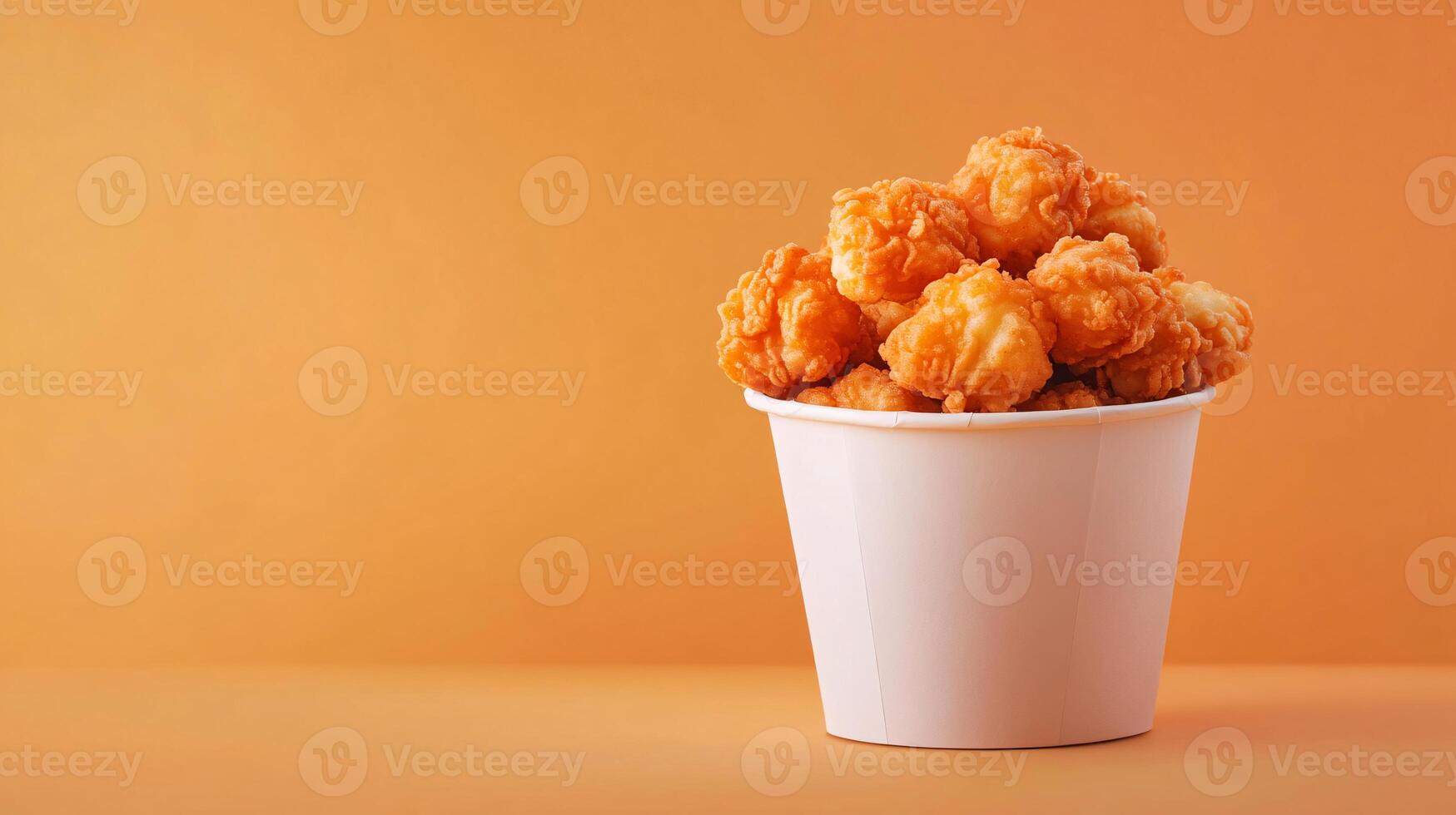 Popcorn Chicken Bites in a Stylish Branded Paper Cup photo