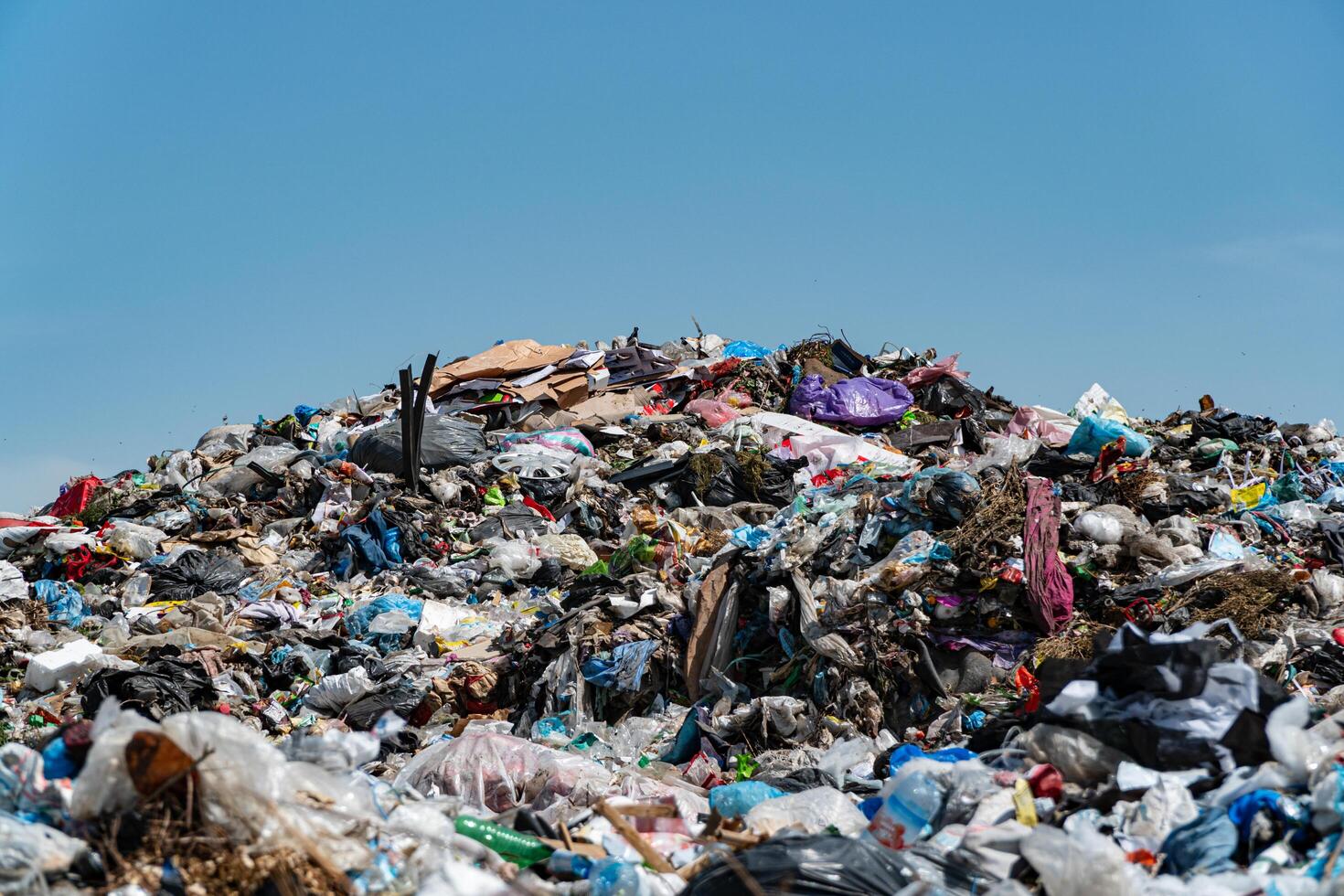 City landfill. A lot of garbage at the landfill photo