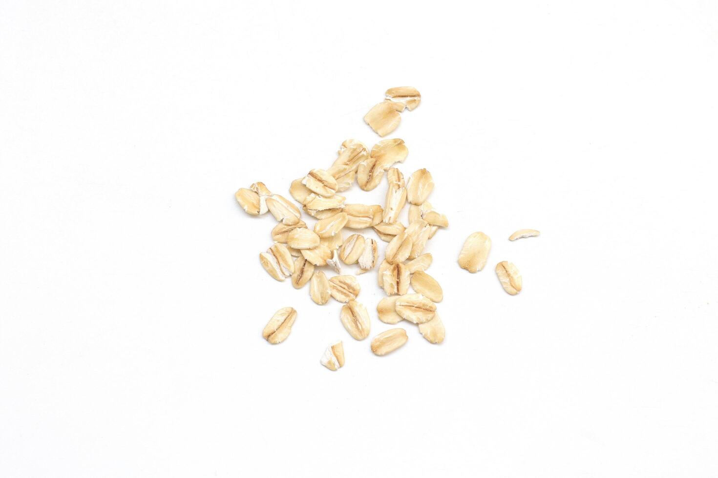 oatmeal on a white background photo