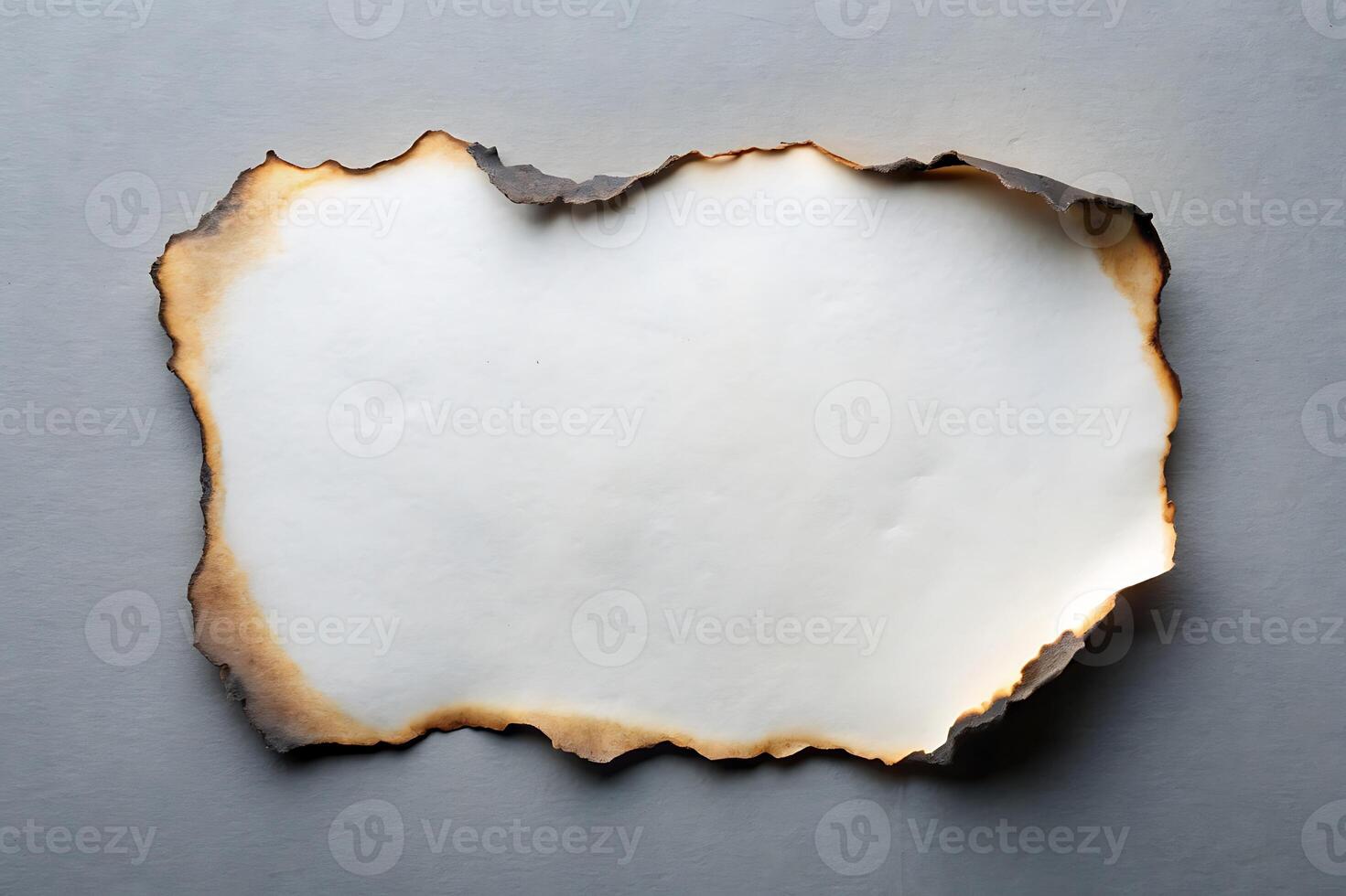 Burnt Paper Edge, Abstract Image with Charred Edges and Empty Space photo