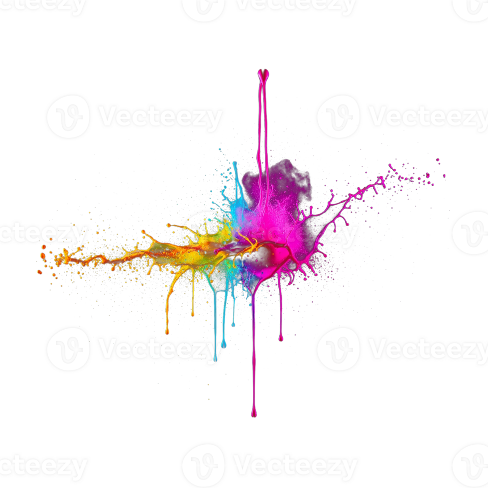 Water color splash transparant image png