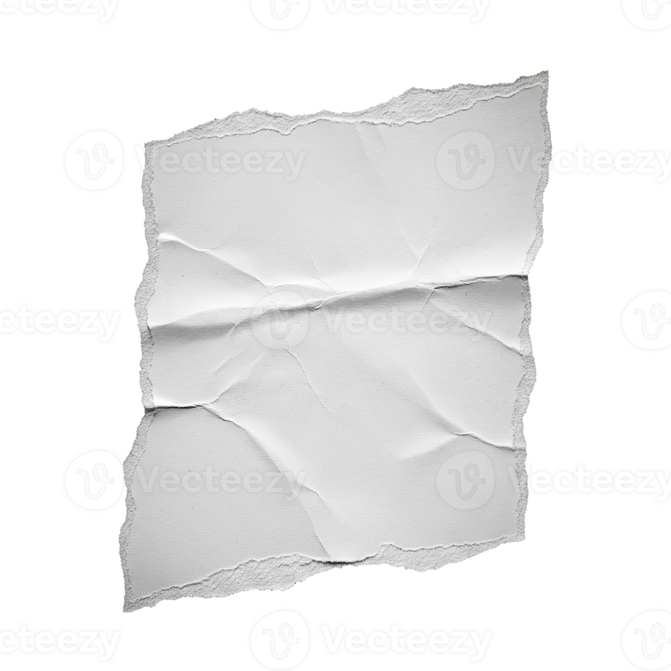 White torn piece of paper png
