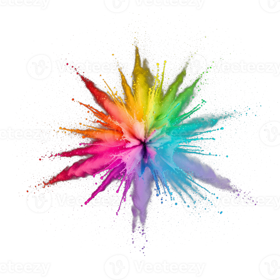 Splash of watercolor with transparant image png