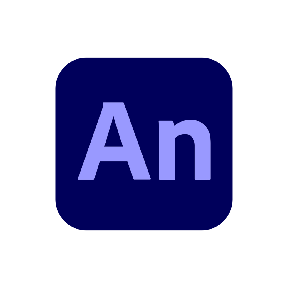 Adobe Animate CC Icon, App Logo, Editable Transparent Background Social Media Design for Digital Download png