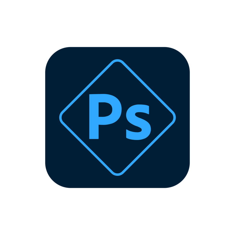 Adobe Photoshop Express Icon, App Logo, Editable Transparent Background Social Media Design for Digital Download png