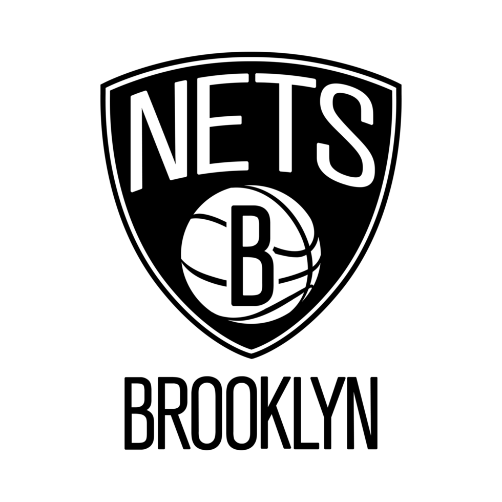 Brooklyn Nets Logo, Transparent Background Football Club Icon, Digital Download png