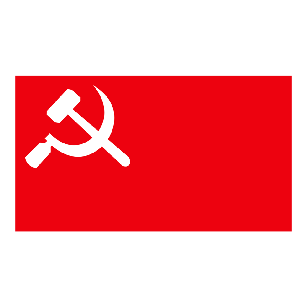 Communist Party of Bangladesh Flag High Quality Logo Clipart Icon Premium Quality Transparent Background Digital Download png