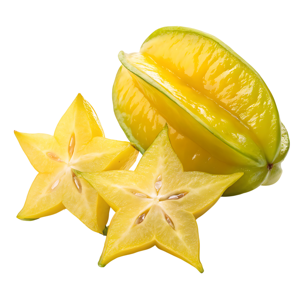Fresh Green Starfruit R png