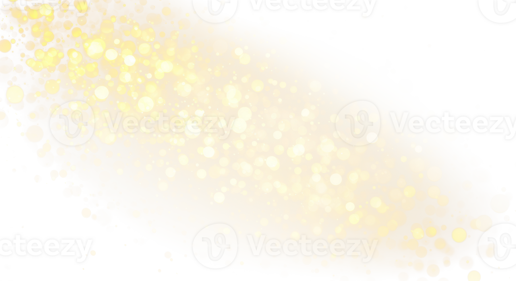 Sparkling gold bokeh effect on a light tan surface png