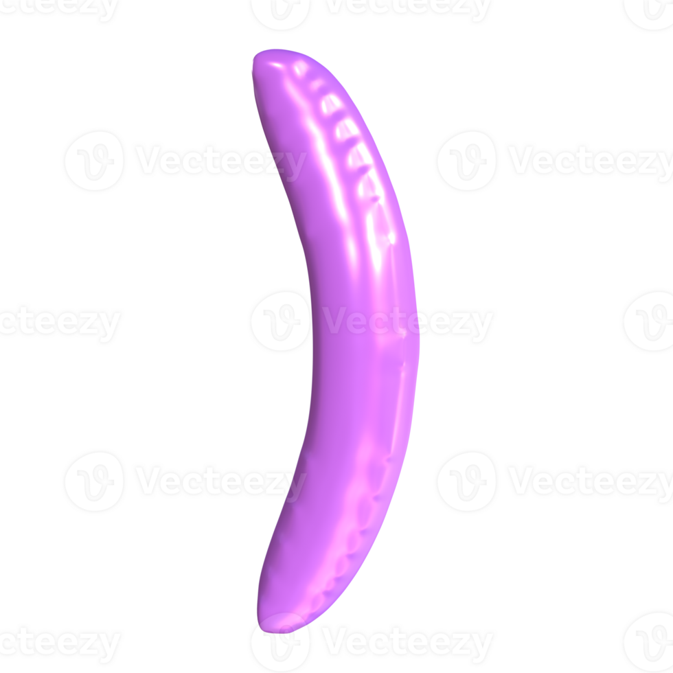 3D Ilustration Sway Curve Slash png