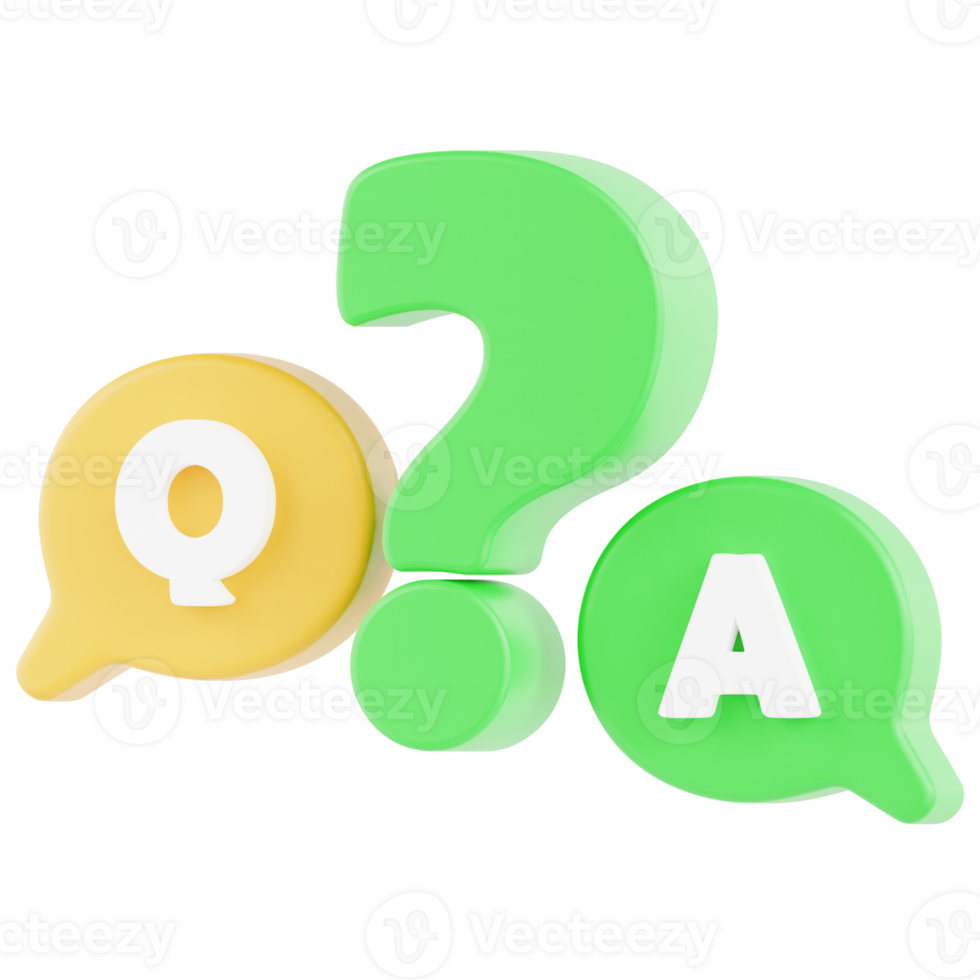 Question 3D Ilustration png