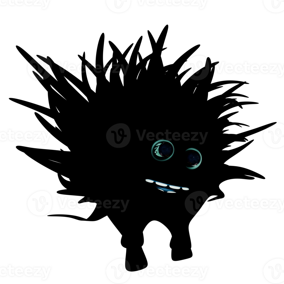 A black cat with glowing eyes in the dark png