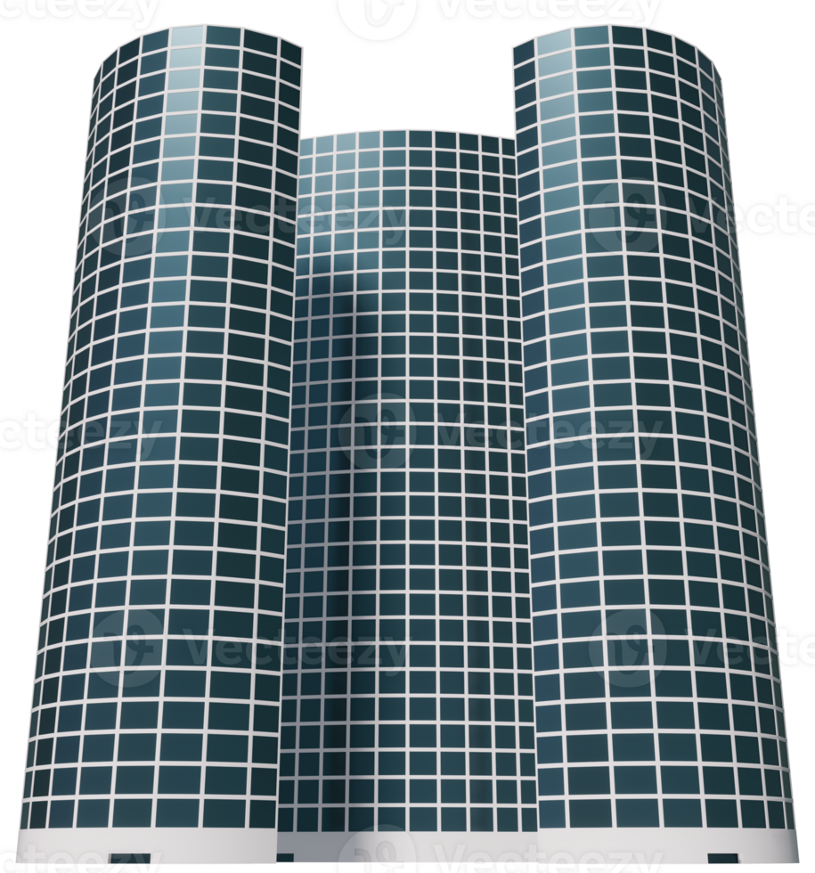 A large building with a large window in the middle png