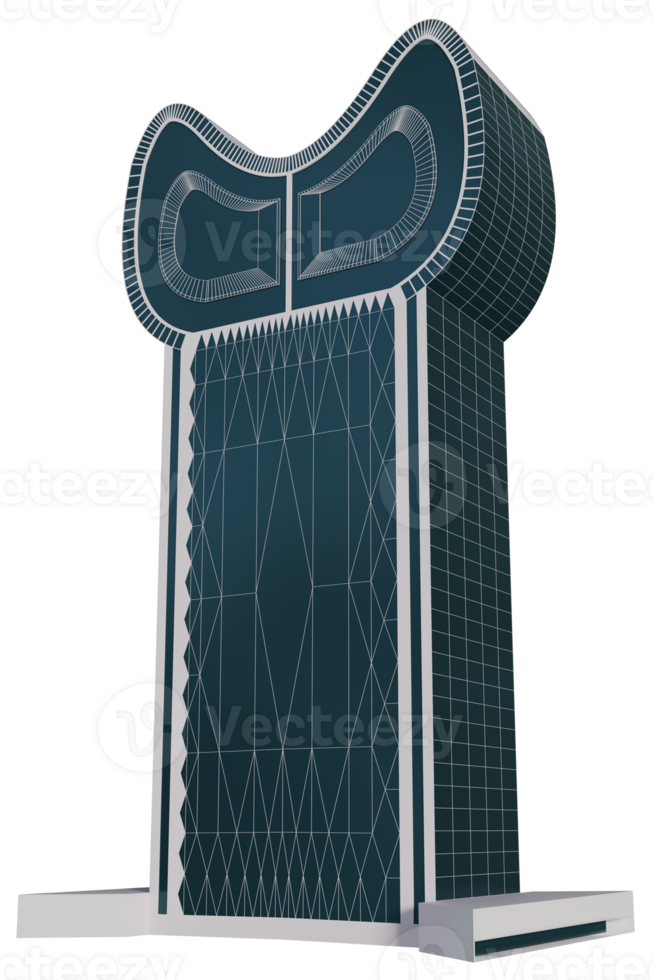 3D model modern skyscraper png